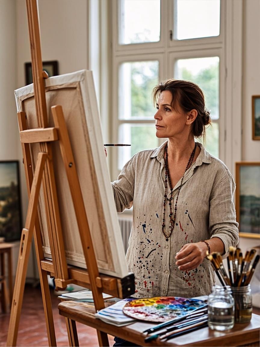 Portrait de LeeLa dans son atelier